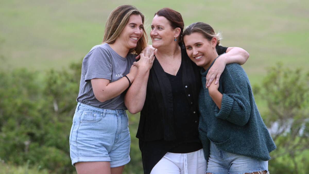 Rhonda Murray with her daughters Annie and Cassie. Photos: Sylvia Liber