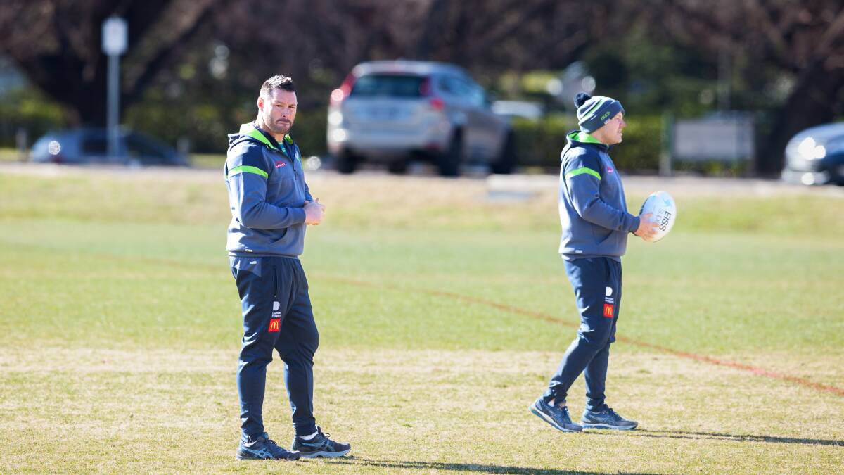 The Raiders' own COVID protocols has prepared them for Ricky Stuart's suspension. Picture: Sitthixay Ditthavong
