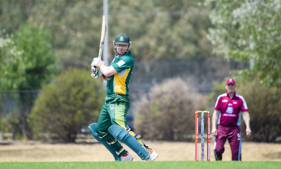 A John Rogers 53 wasn't enough to get Weston Creek Molonglo the win over Western District-UC. Picture: Jamila Toderas