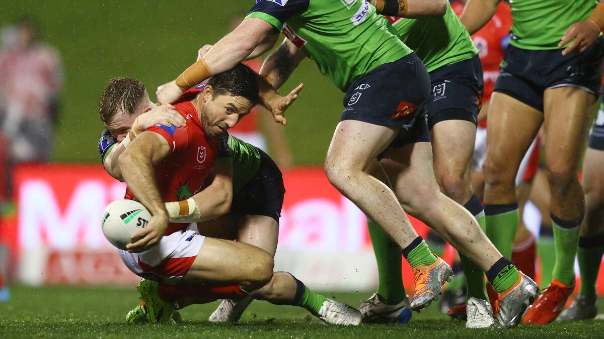 NRL football boss Graham Annesley says Dragons halfback Ben Hunt should've been sin-binned three times in the final six seconds. Picture: Getty Images.