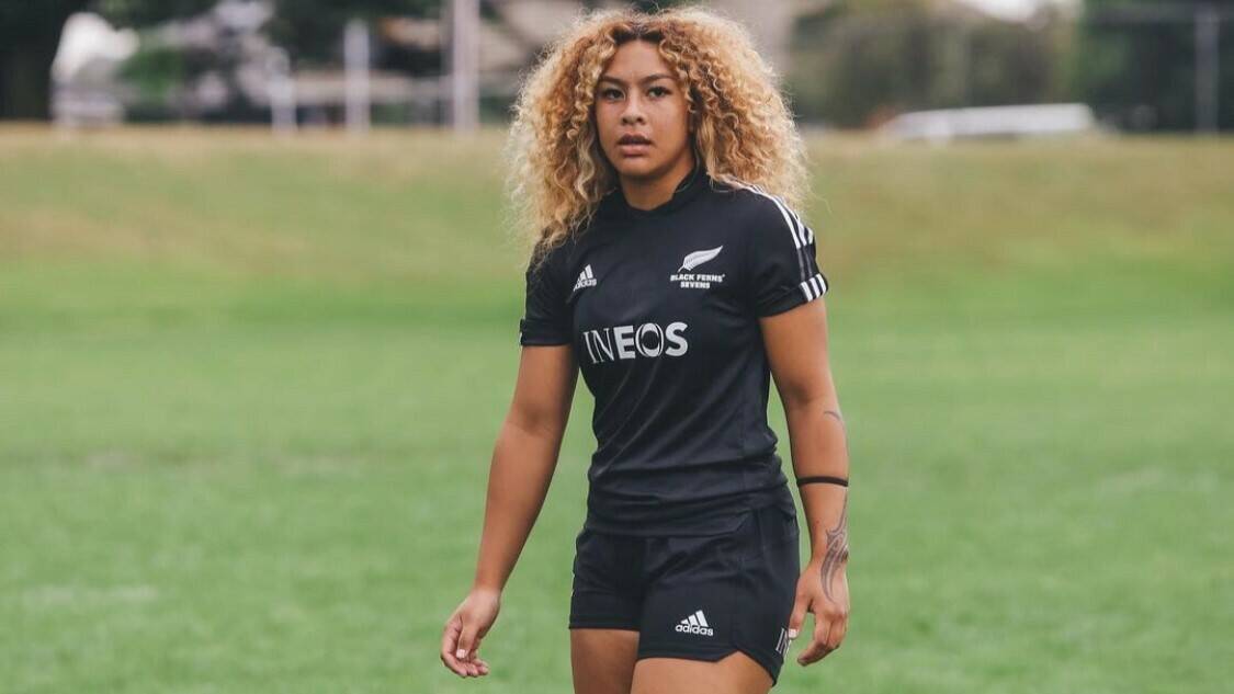The Raiders are interested in signing US rugby player Liz Tafuna. Picture Instagram