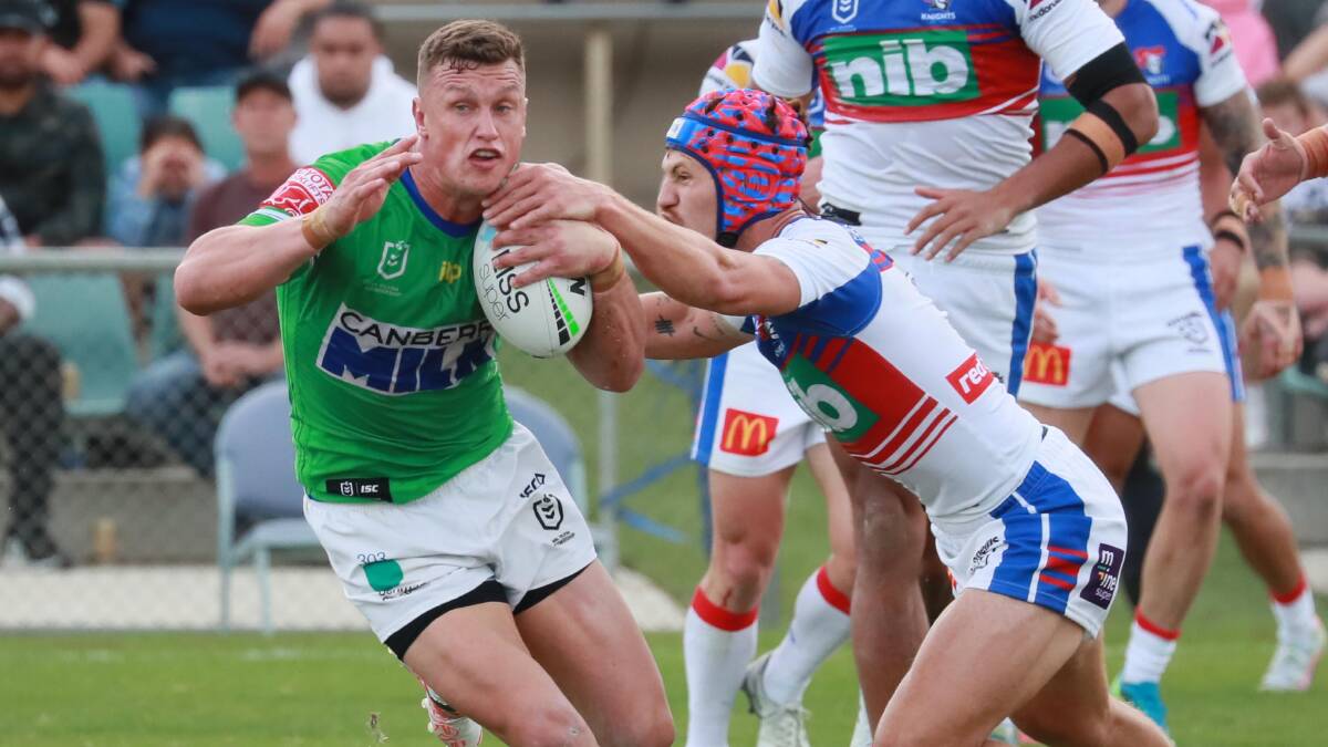 Jack Wighton in action against the Knights in Wagga. Picture: Les Smith