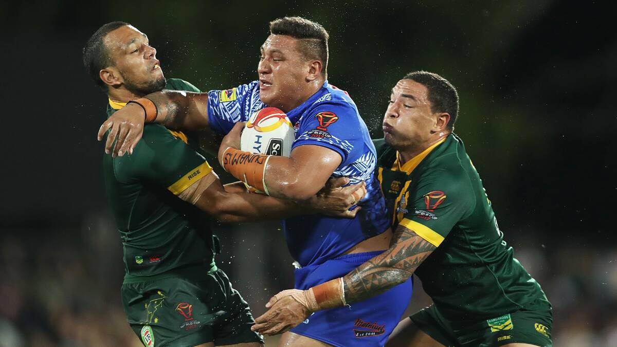 Josh Papalii is leaning towards representing Samoa at the World Cup. Picture: Getty Images