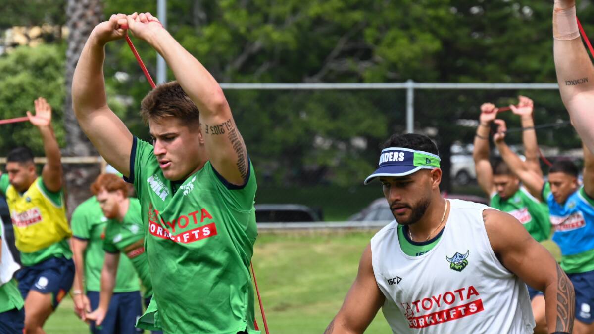Raiders young gun Chevy Stewart wants to start the season as the NRL fullback. Picture Raiders Media