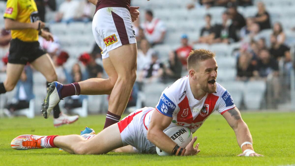 The Raiders haven't made an offer to unwanted Dragons fullback Matthew Dufty yet. Picture: Adam McLean
