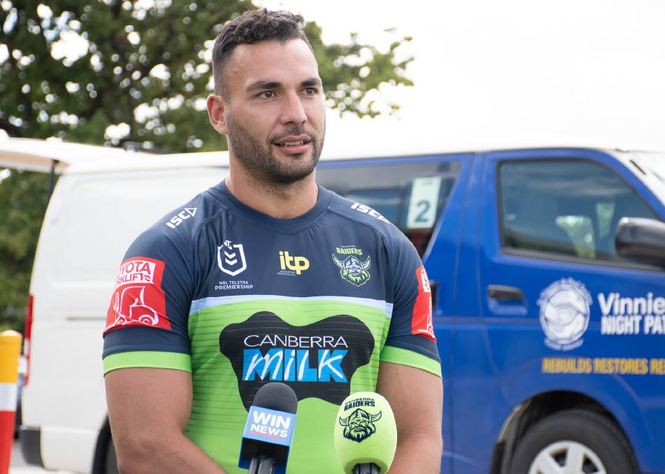 Raiders recruit Ryan James has one goal in Canberra. Picture: Raiders Media