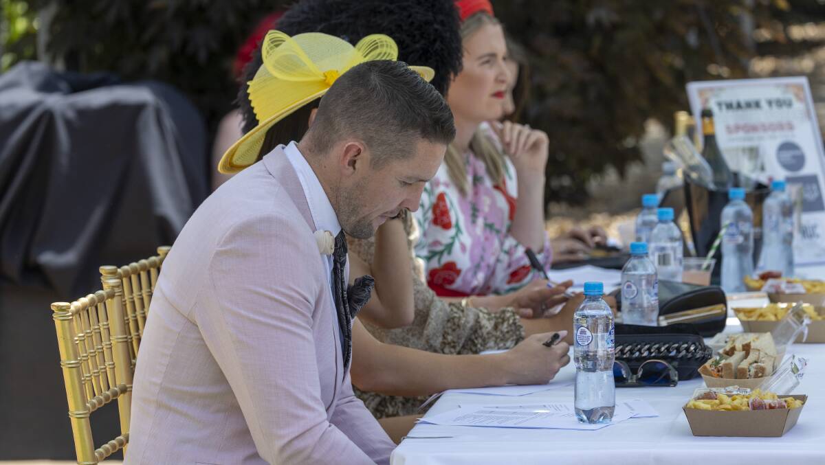Raiders great Jarrod Croker surveys the form for the Fashions on the Field. Picture by Gary Ramage