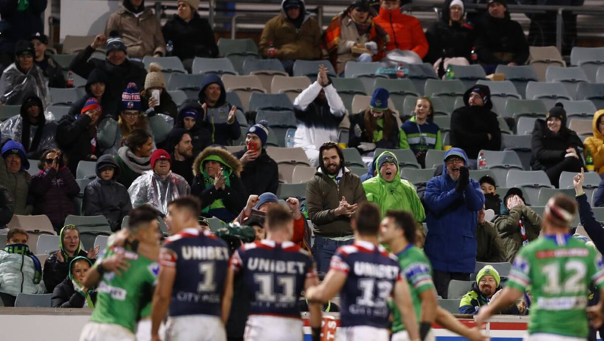 Raiders coach Ricky Stuart says the fans deserve a better stadium in Canberra. Picture: Keegan Carroll