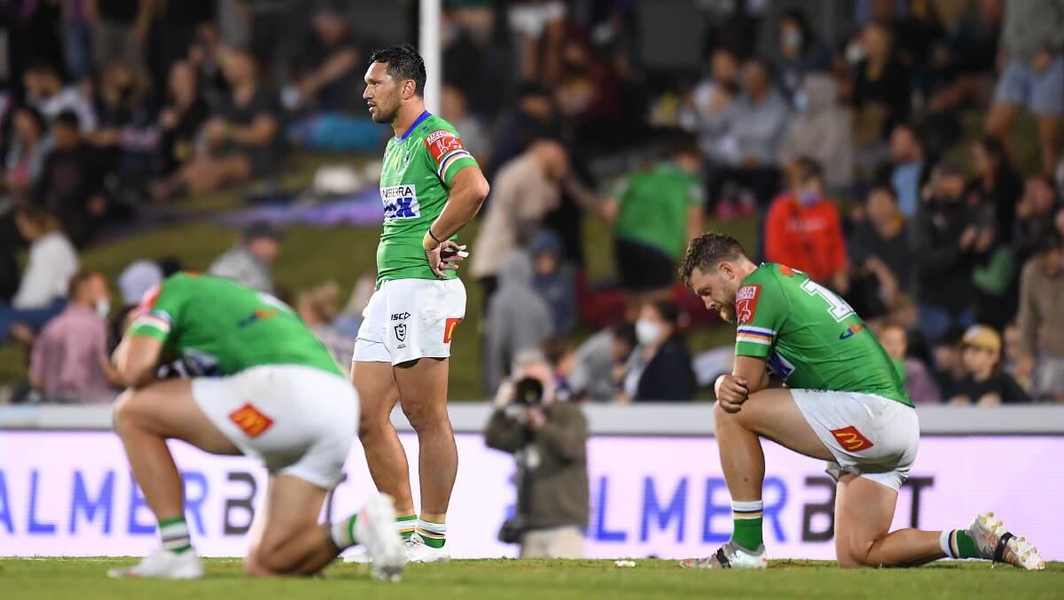 The Raiders made it tough to make the finals after a mid-season slump. Picture: Getty Images