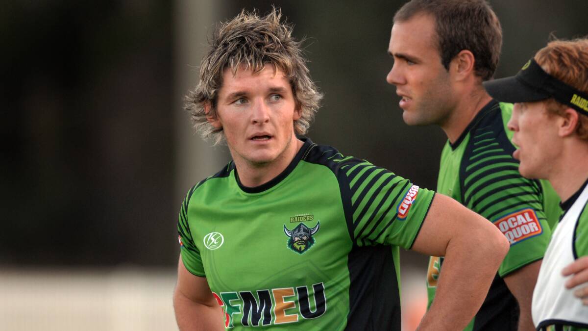 Croker during his first season in the NRL - 2009. His hair would prove to be about as controversial as he would get. Picture by Melissa Adams
