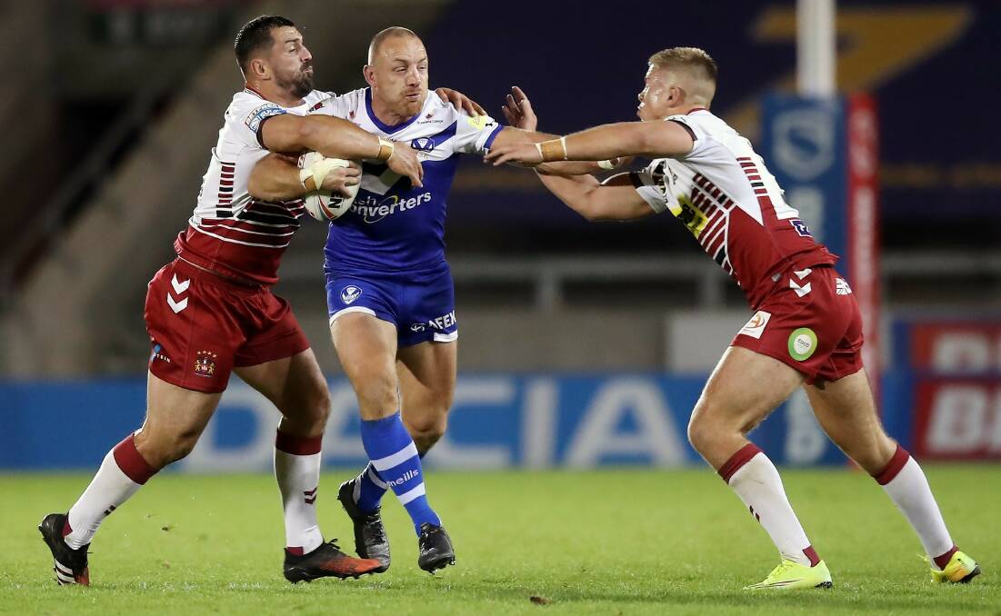 The Raiders have landed a ticket for Wigan second-rower Harry Rushton, right. Picture Getty Images
