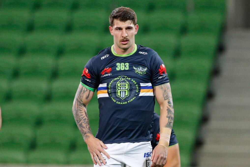Raiders centre Curtis Scott has been recalled to the bench after being dropped. Picture: NRL Imagery