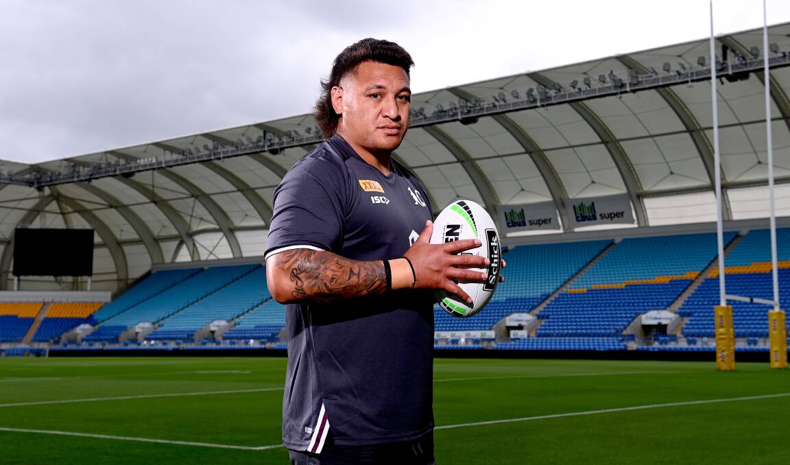 Raiders prop Josh Papalii is the linchpin for Queensland's Origin hopes. Picture: Getty Images