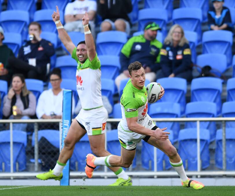 A brilliant first half for Jack Wighton set up the Raiders' win over the Titans. Picture: NRL Imagery