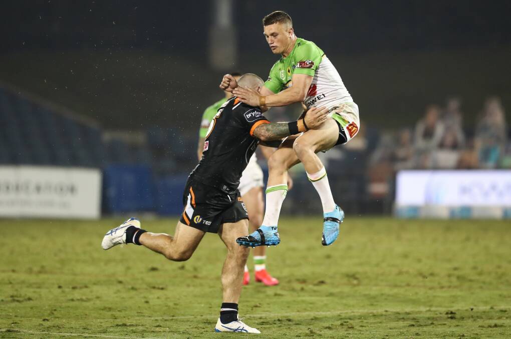 Raiders star Jack Wighton has been targeted all season. Picture: NRL Imagery