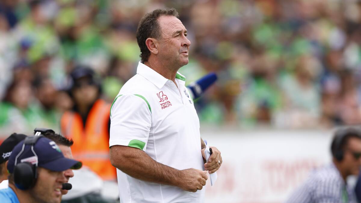 Raiders coach Ricky Stuart hopes the Green Machine will be one of the four teams off to Las Vegas next year. Picture by Keegan Carroll