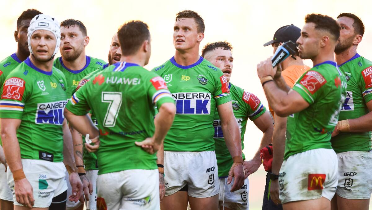 The Raiders weren't using Saturday's disruption as an excuse for their loss to Newcastle. Picture: NRL Imagery