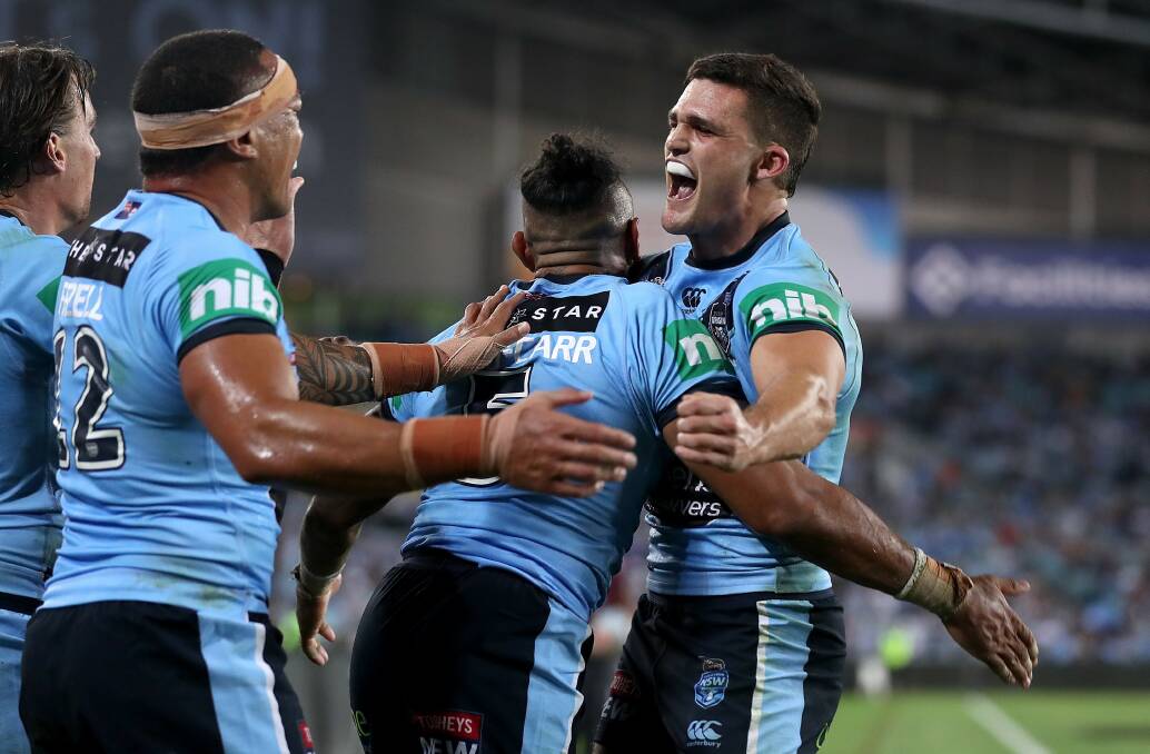 Blues coach Brad Fittler said Nathan Cleary showed his character in the Origin II win. Picture: Getty Images