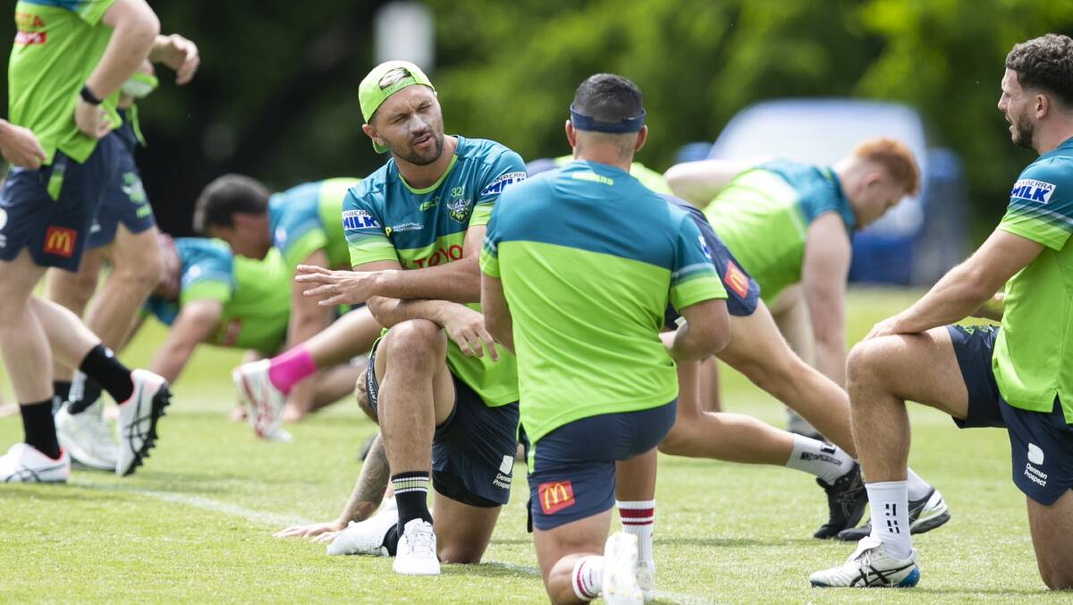 The NRL have dudded the Canberra Raiders by not allowing Jordan Rapana to serve a one-game suspension during the NRL All Stars game. Picture: Keegan Carroll