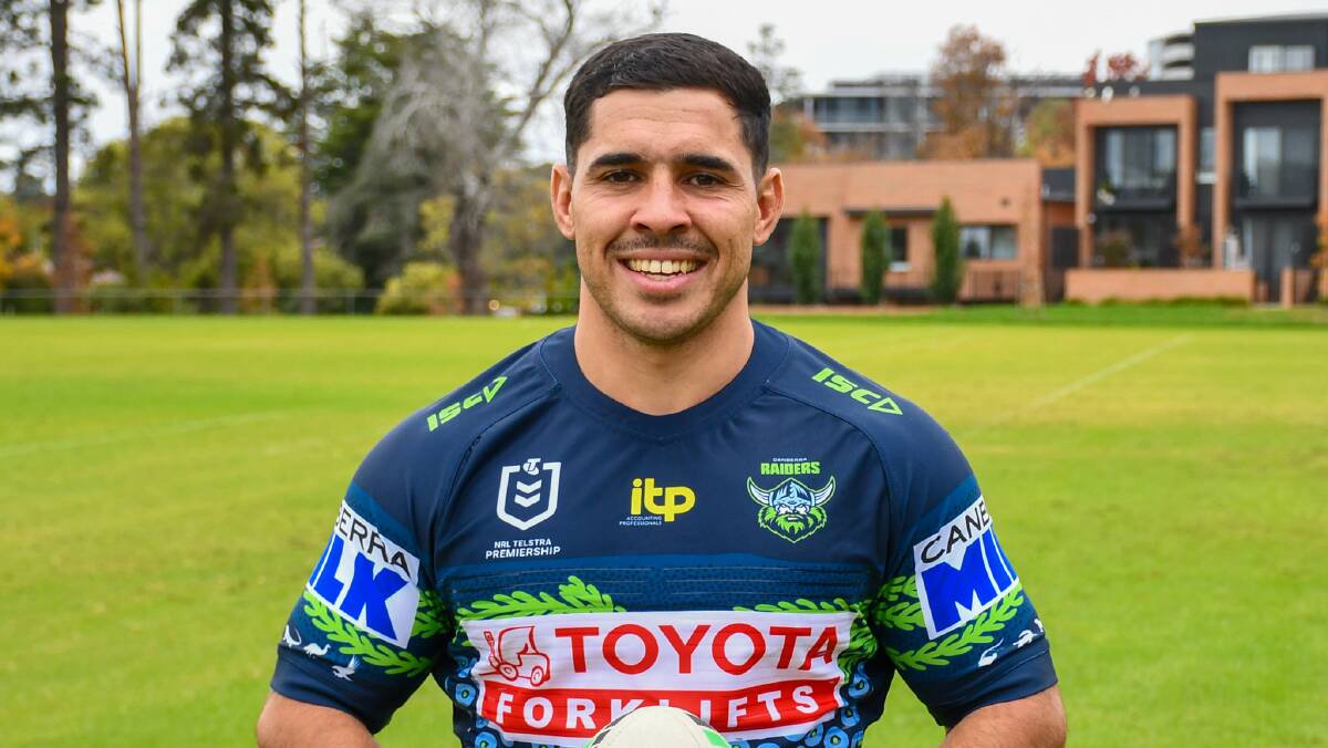 Jamal Fogarty will make his Raiders debut in Indigenous round as one of five Indigenous players. Picture: Raiders Media