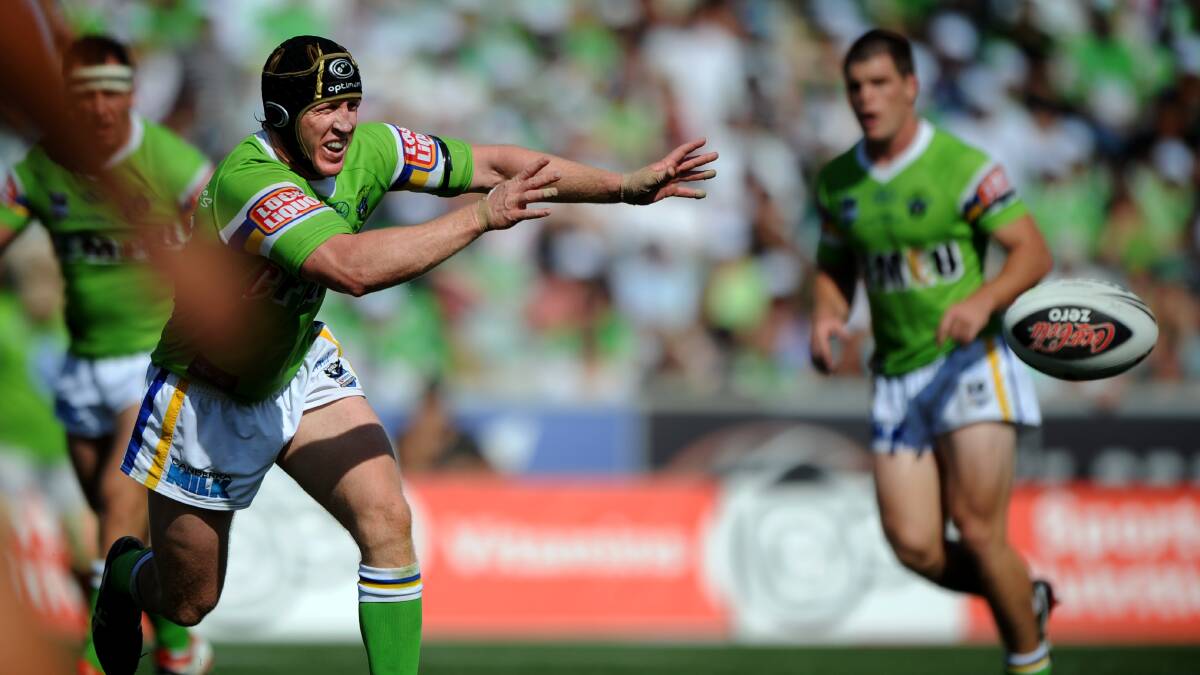 Tongue played 220 NRL games for the Raiders and was captain for almost half of them. Picture by Melissa Adams