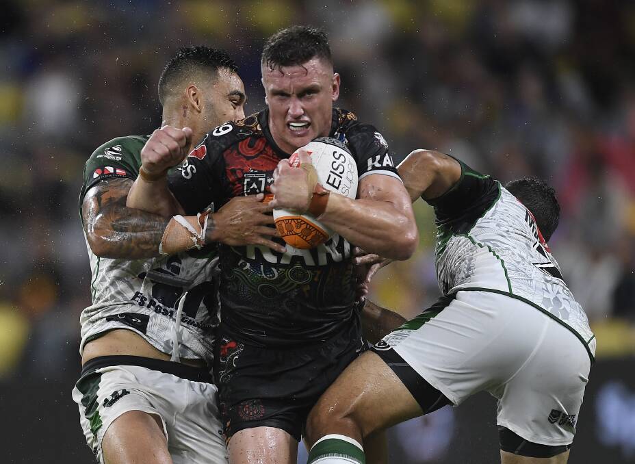 Wighton represented his Indigenous culture at this year's NRL All Stars game. Picture: Getty Images