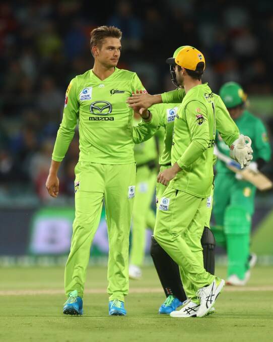 Thunder spinner Chris Green is open to the Thunder returning to Canberra if their Sydney games can't go ahead as planned. Picture: Getty Images
