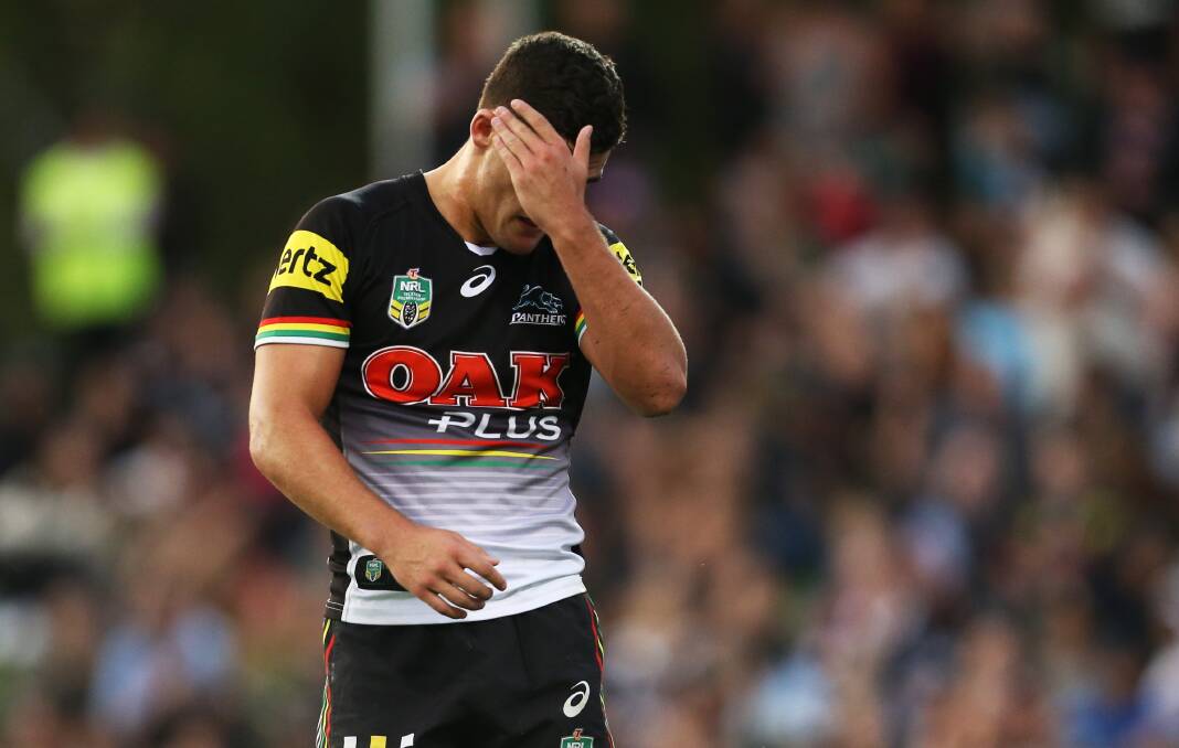 NSW and Penrith halfback Nathan Cleary has been hit with a $10,000 fine for breaching social distancing protocols. Picture: NRL Imagery