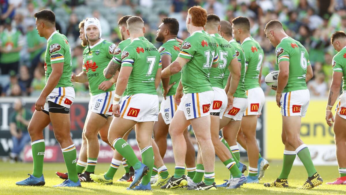 The ACT government says it's OK for the Raiders to play games at an empty Canberra Stadium. Picture: NRL Imagery