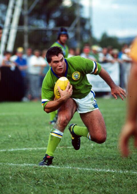 Raiders great Bradley Clyde won two Clive Churchill medals. Picture: NRL Imagery
