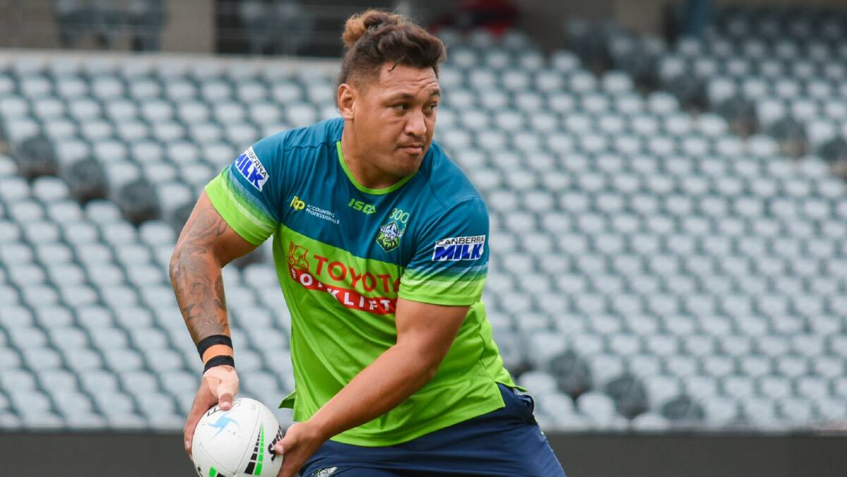 Raiders star Josh Papalii claims the COVID-19 vaccine works. Picture: Raiders Media