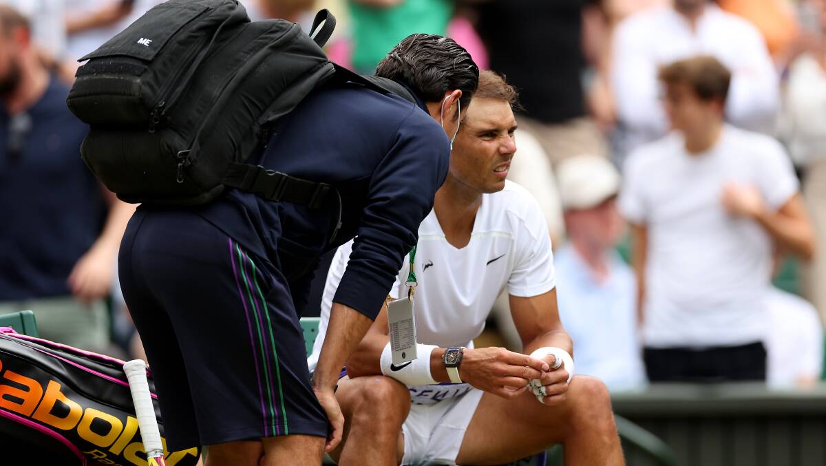 Rafael Nadal has bowed out of Wimbledon due to an injury. Picture: Getty Images