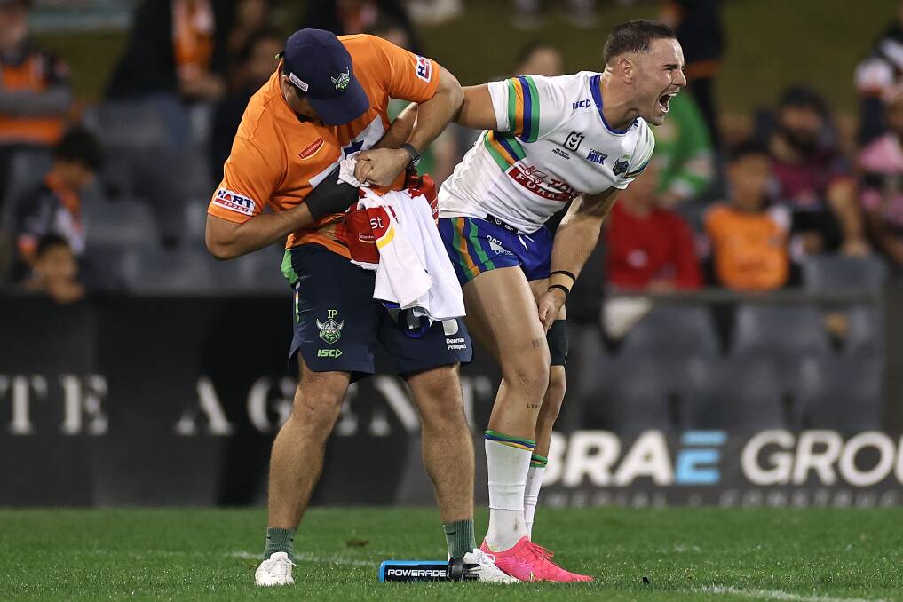 Harley Smith-Shields got a dislocated finger to remember his NRL return by. Picture Getty Images