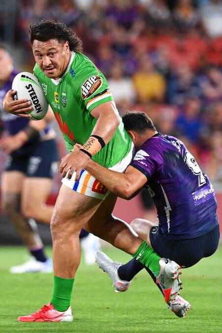 Raiders prop Josh Papalii will play a big role in the Green Machine's bright future. Picture: Getty Images