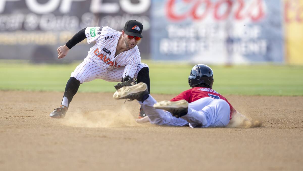Former Cavalry shortstop Mike Reynolds has been banned for three years after testing positive to prohibited substances. Picture: Keegan Carroll