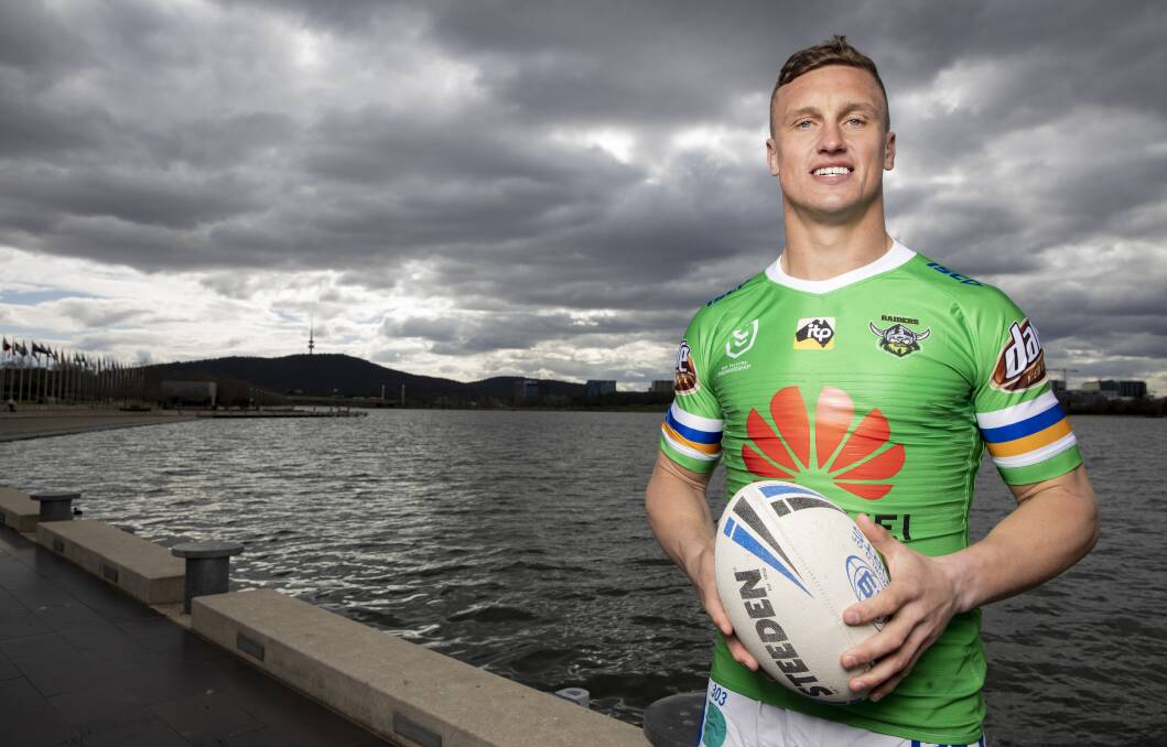 Raiders five-eighth Jack Wighton is loving his weekly visits to the PCYC. Picture: Sitt Ditthavong
