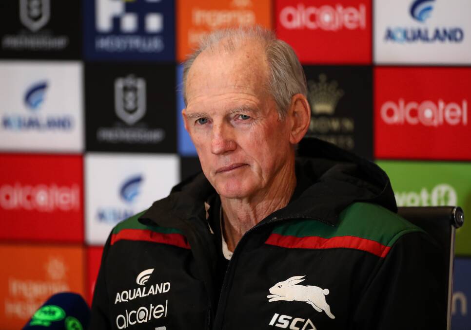 If only South Sydney coach Wayne Bennett used the NRL's app properly. Picture: NRL Imagery