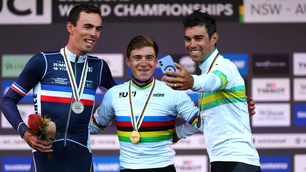 Canberra star Michael Matthews said his bronze medal at the worlds felt like a win on home soil. Picture Getty Images