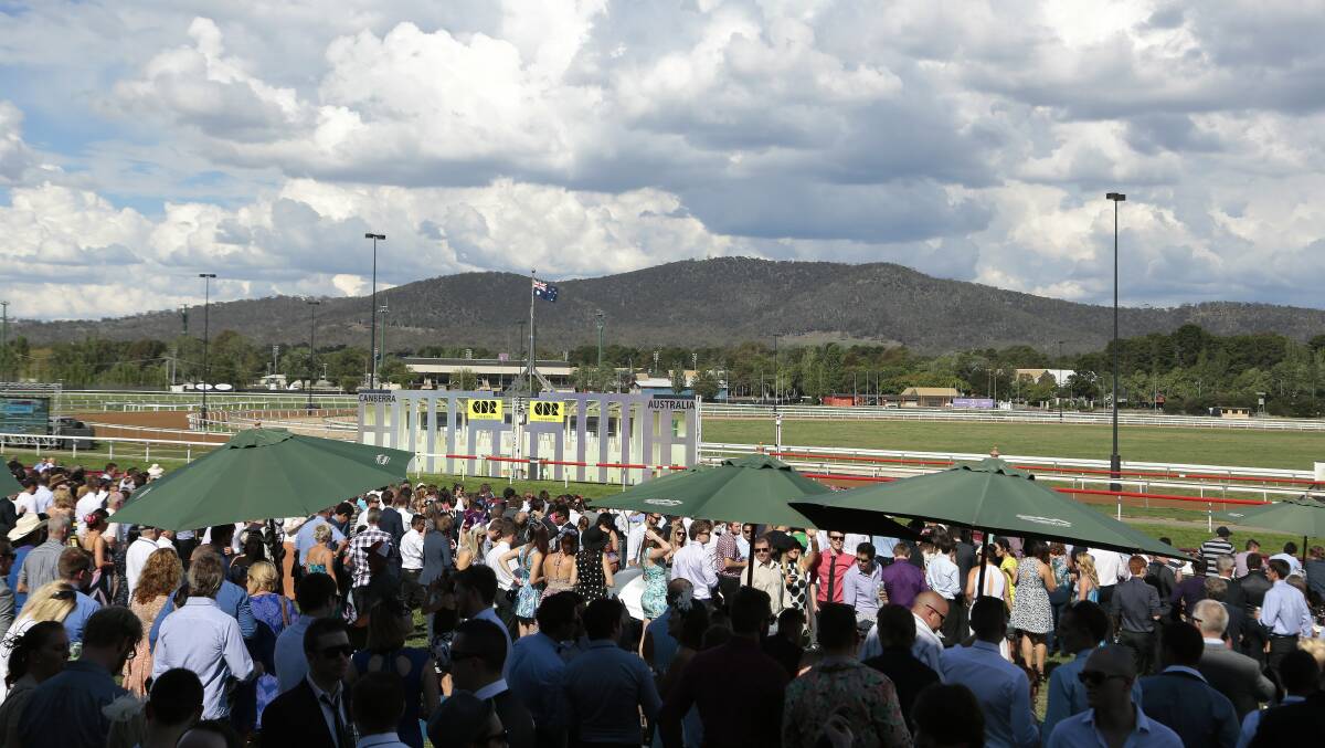 Melbourne Cup Day will likely come too soon for crowds to return to Canberra's Thoroughbred Park. Picture: Jeffrey Chan