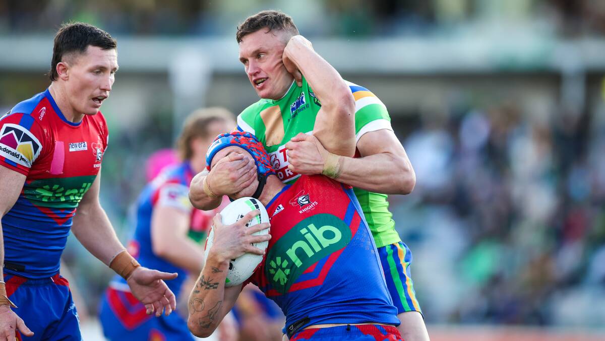 Jack Wighton 'hated' taking good mate Jarrod Croker's spot in the Raiders centres. Picture by Sitthixay Ditthavong