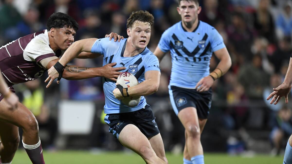 Raiders debutant Ethan Strange announced himself on the under-19 State of origin stage. Picture supplied