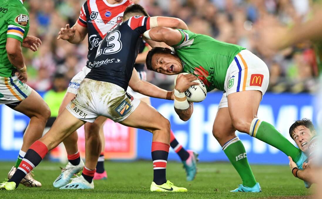 The Raiders are "optimistic" Josh Papalii (chest) will be fit to play for Australia. Picture: NRL Imagery