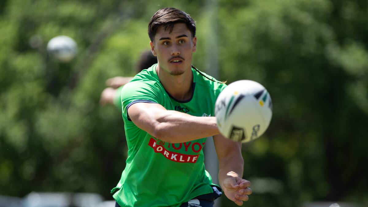 Raiders recruit Kaeo Weekes has started training with his new club. Picture supplied