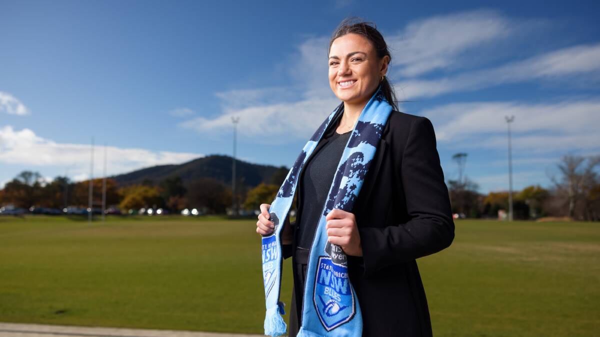 NSW Blues prop Millie Boyle has been running her Game Changer course at Raiders HQ, which was designed to help people living with a disability get "job ready". Picture: Sitthixay Ditthavong