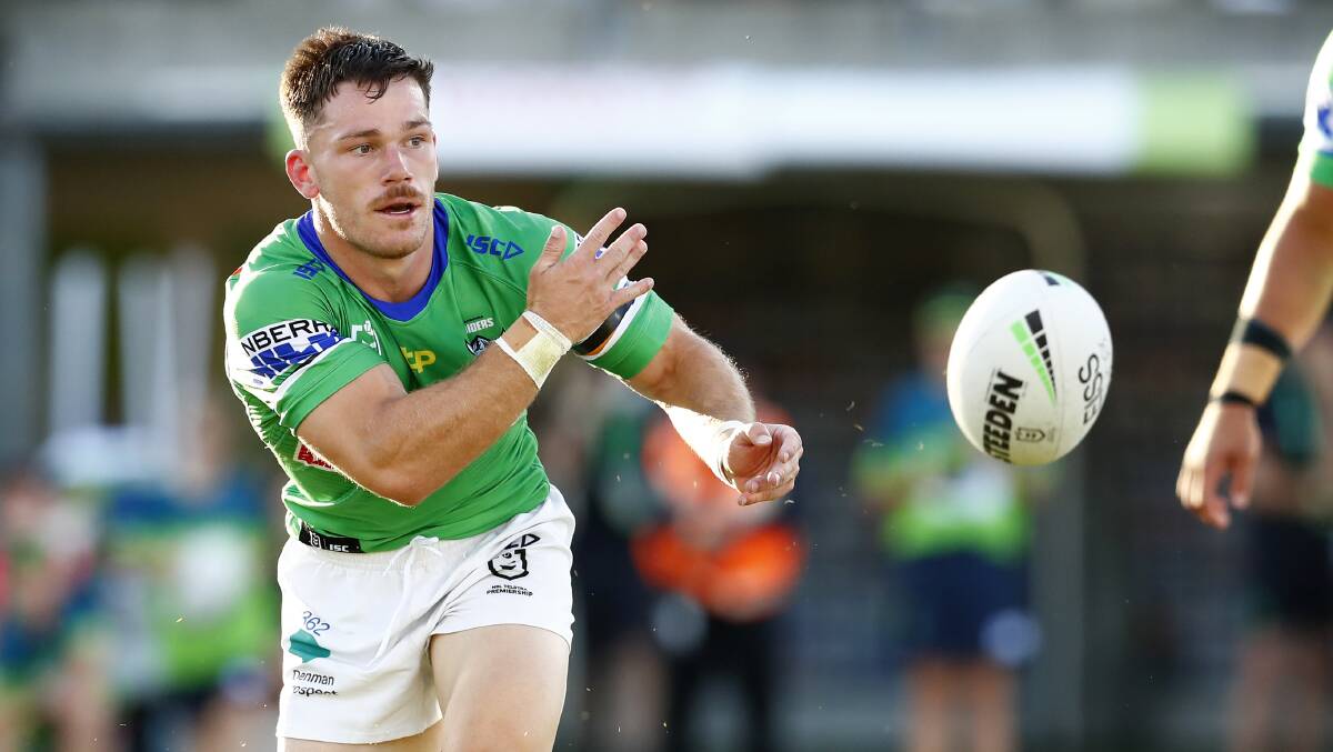 Raiders hooker Tom Starling is looking to establish himself as an 80-minute hooker at Canberra. Picture: Keegan Carroll