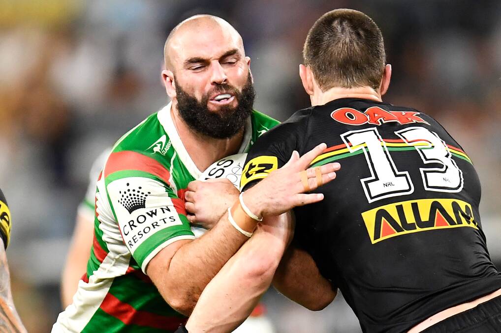 Rabbitohs prop Mark Nicholls admits doubting whether it was worth pursuing his NRL dream. Picture: Getty Images