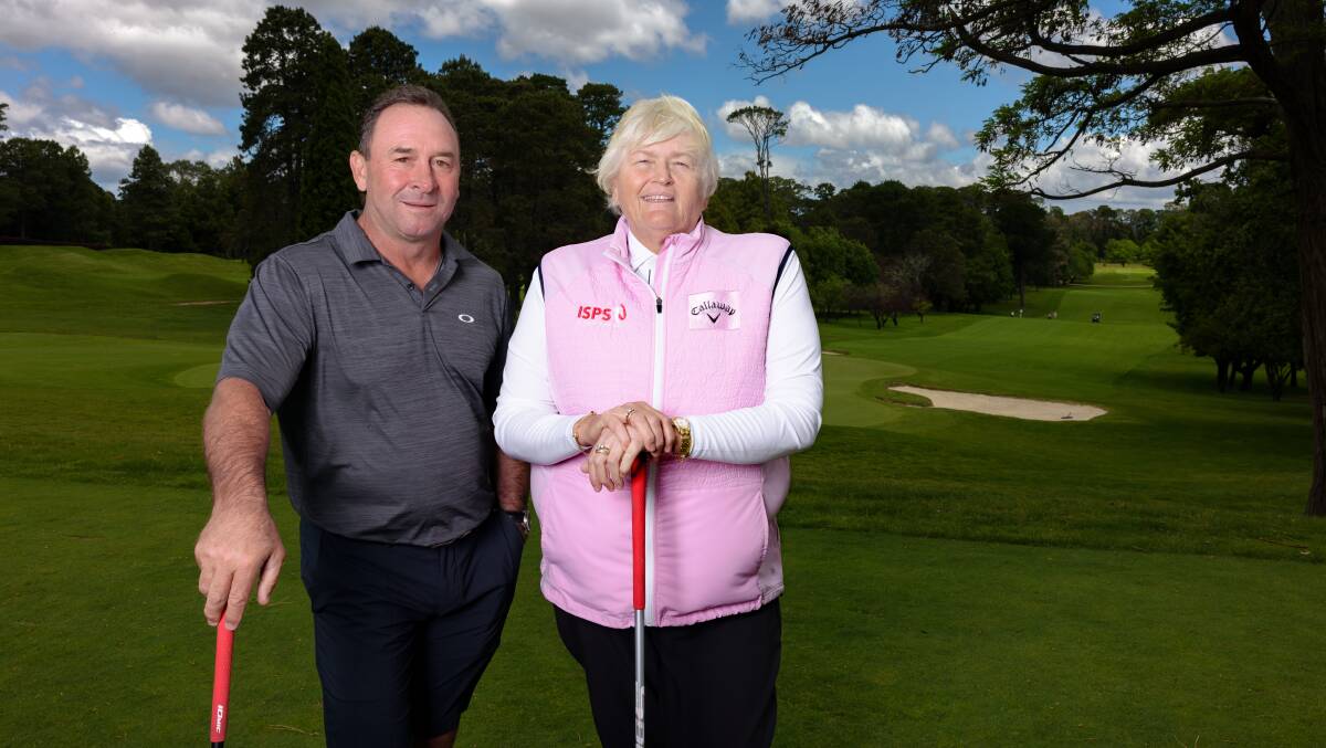 One of the greatest golfers of all time, Laura Davies (right), has helped the Ricky Stuart Foundation raise millions of dollars and help change people's lives. Picture by Sitthixay Ditthavong