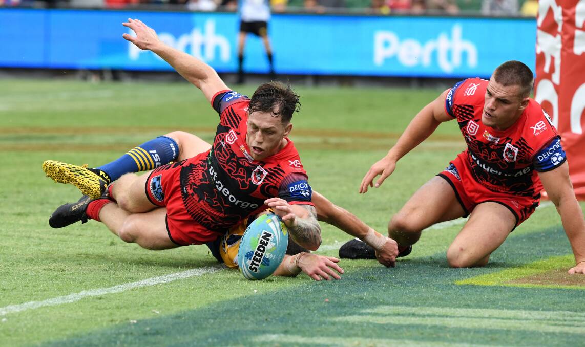 Dragons captain Cameron McInnes injured his knee playing at the Nines. Picture: NRL Imagery