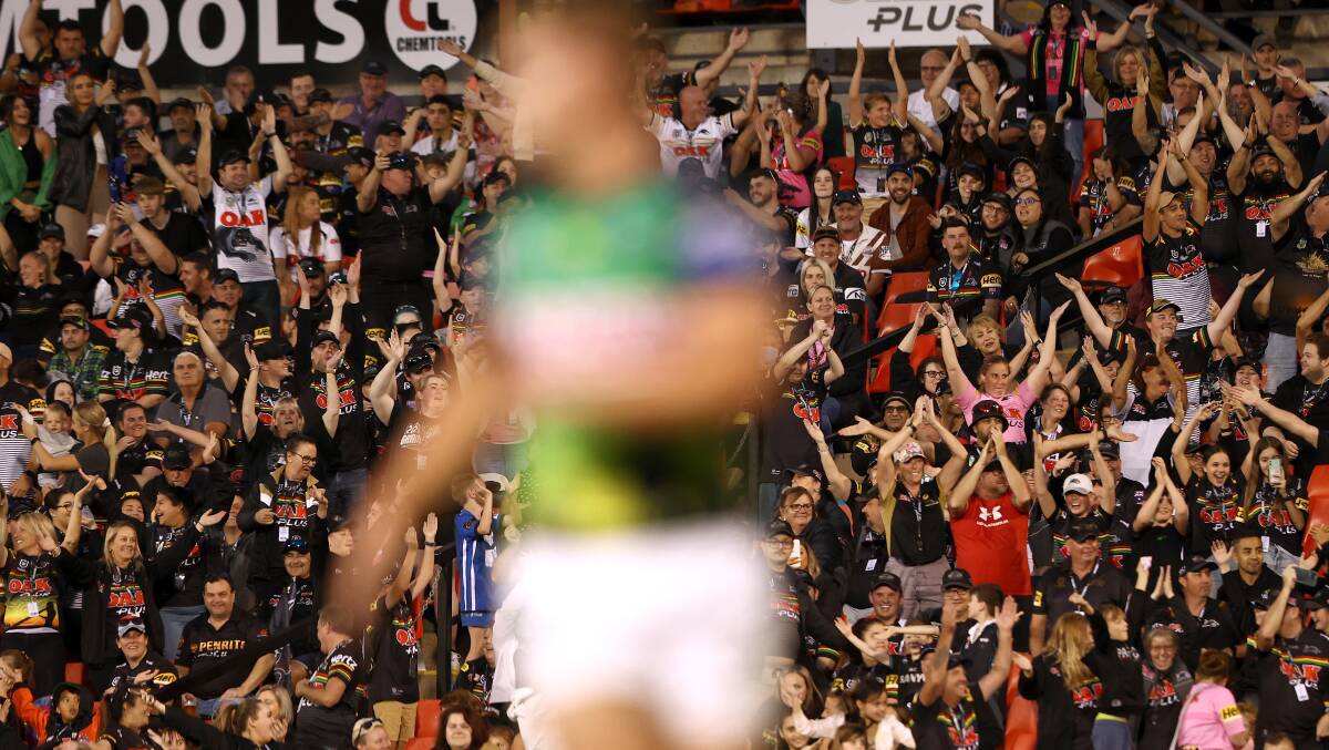 Apparently Penrith is the home of the Viking clap. Just ask NRL CEO Andrew Abdo. Picture: Getty Images