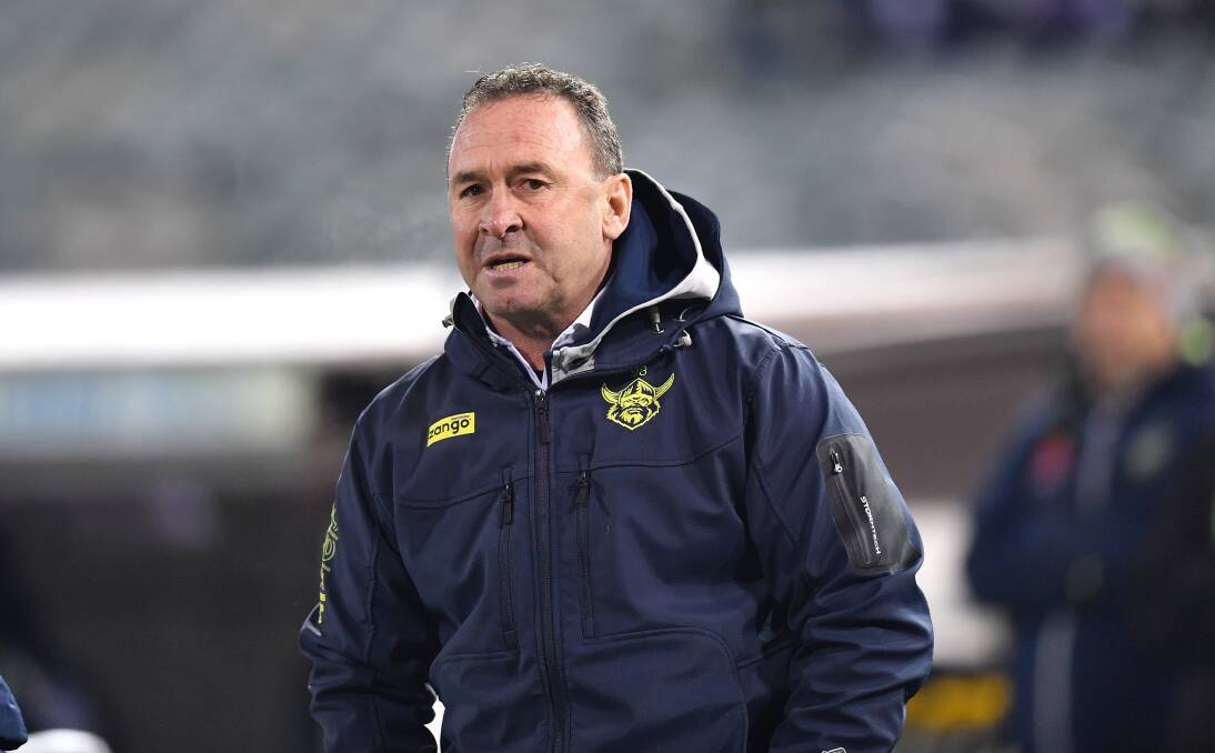 Raiders coach Ricky Stuart says the NRL needs to fix the bunker. Picture: NRL Imagery